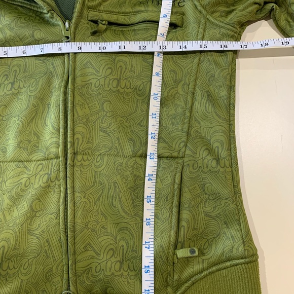 Empyre Snow Jacket Hoodie zi pup fleece liner green size small - Picture 2 of 9